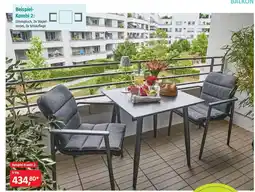 Bauhaus Beispiel- Kombi 2: Diningtisch, 2x Stapel- sessel, 2x Sitzauflage Angebot