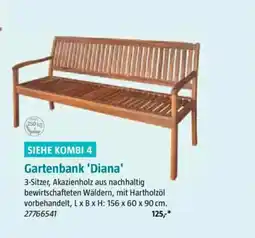 Bauhaus SIEHE KOMBI 4 Gartenbank 'Diana' Angebot