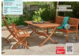 Bauhaus Beispiel-Kombi 4: Tisch 'Diana' mit 2x Klappsessel 'Diana' Angebot