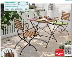 Bauhaus Beispiel-Kombi 2: 2x Klappsessel und Klapptisch Angebot