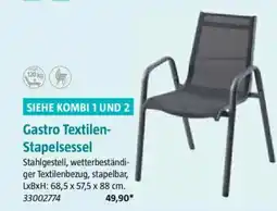 Bauhaus SIEHE KOMBI 1 UND 2 Gastro Textilen- Stapelsessel Angebot