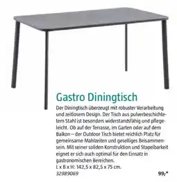 Bauhaus Gastro Diningtisch Angebot