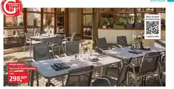 Bauhaus Beispiel-Kombi 3 Tisch mit 4x Textil-Stapelstuhl Angebot