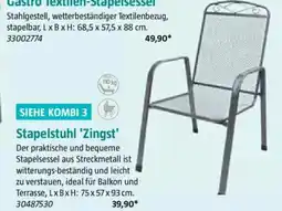 Bauhaus SIEHE KOMBI 3 Stapelstuhl 'Zingst' Angebot