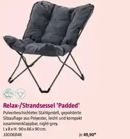Bauhaus Relax-/Strandsessel 'Padded' Angebot