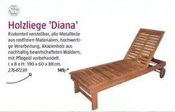 Bauhaus Holzliege 'Diana' Angebot