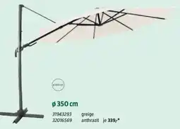 Bauhaus Ampelschirm 'Capri' greige Angebot