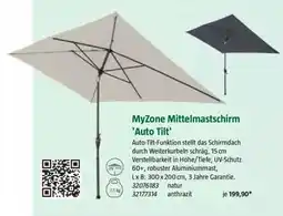 Bauhaus MyZone Mittelmastschirm 'Auto Tilt' Angebot
