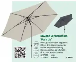 Bauhaus MyZone Sonnenschirm 'Push Up' Angebot