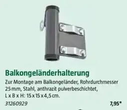 Bauhaus Balkongeländerhalterung Angebot