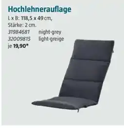 Bauhaus Hochlehnerauflage Angebot