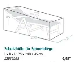 Bauhaus Schutzhülle für Sonnenliege Angebot