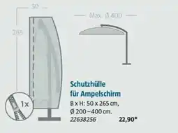 Bauhaus Schutzhülle für Ampelschirm Angebot