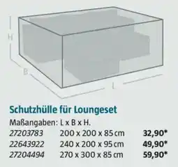 Bauhaus Schutzhülle für Loungeset Angebot