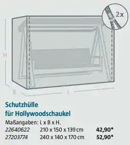 Bauhaus Schutzhülle für Hollywoodschaukel Angebot