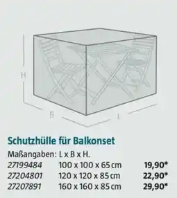 Bauhaus Schutzhülle für Balkonset Angebot