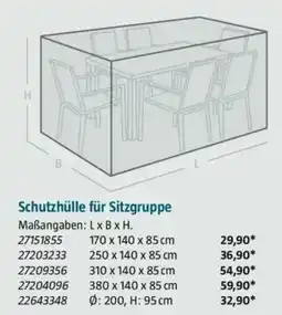 Bauhaus Schutzhülle für Sitzgruppe Angebot