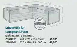 Bauhaus Schutzhülle für Loungeset L-Form Angebot