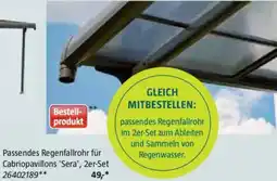 Bauhaus Passendes Regenfallrohr für Cabriopavillons 'Sera', 2er-Set Angebot