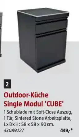 Bauhaus Outdoor-Küche Single Modul 'CUBE' Angebot