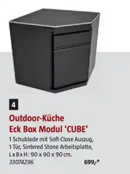 Bauhaus Outdoor-Küche Eck Box Modul 'CUBE' Angebot