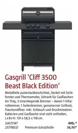 Bauhaus Gasgrill 'Cliff 3500 Beast Black Edition' Angebot