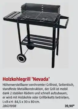 Bauhaus Holzkohlegrill 'Nevada' Angebot