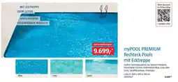 Bauhaus myPOOL PREMIUM Rechteck Pools mit Ecktreppe Angebot