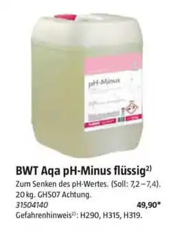 Bauhaus BWT Aqa pH-Minus flüssig²) Angebot