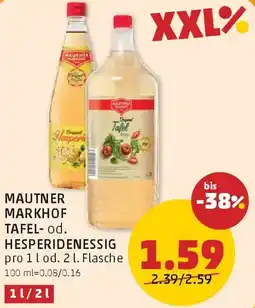PENNY Mautner markhof tafel- od. hesperidenessig Angebot