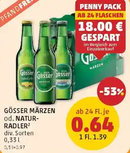 PENNY Gösser märzen od. natur- radler Angebot