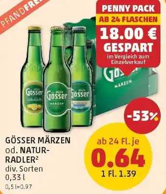 Gösser märzen od. natur- radler