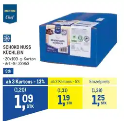 Metro Schoko nuss küchlein Angebot
