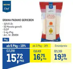 Metro Grana padano gerieben Angebot
