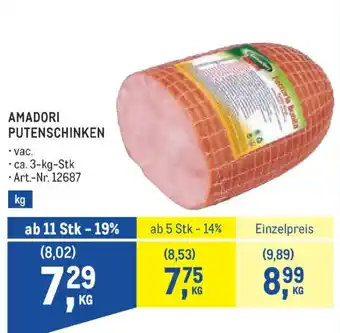 Metro Amadori putenschinken Angebot