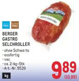Metro Berger gastro selchroller Angebot