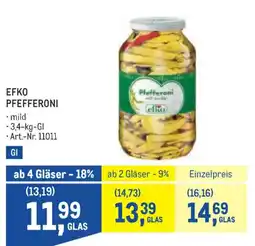 Metro Efko pfefferoni Angebot