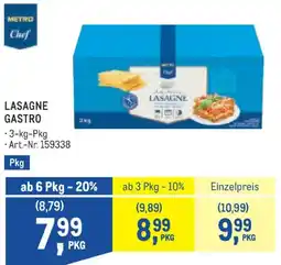 Metro Lasagne gastro Angebot