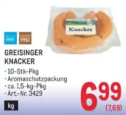 Metro Greisinger knacker Angebot