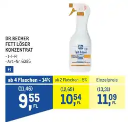 Metro Dr. becher fett löser konzentrat Angebot