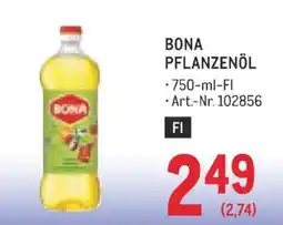 Metro Bona pflanzenöl Angebot