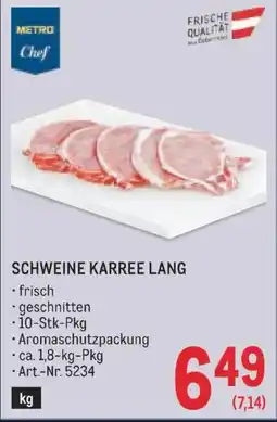 Metro Schweine karree lang Angebot