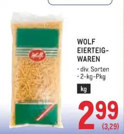 Metro Wolf eierteig- waren Angebot