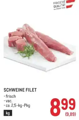 Metro Schweine filet Angebot