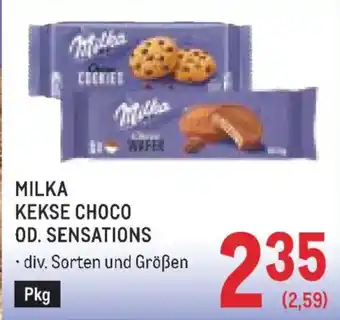 Metro Milka kekse choco od. sensations Angebot