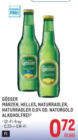 Metro Gösser märzen, helles, naturradler, naturradler 0.0% od. naturgold Angebot