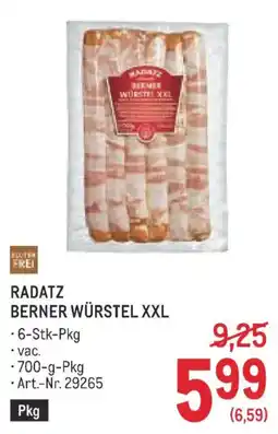 Metro Radatz berner würstel xxl Angebot