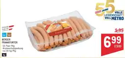 Metro Berger frankfurter Angebot
