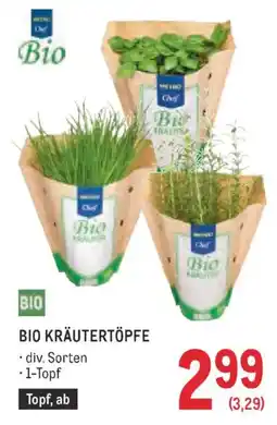 Metro Bio kräutertöpfe Angebot