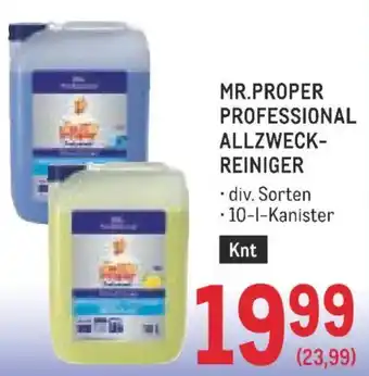 Metro Mr.proper professional allzweck- reiniger Angebot